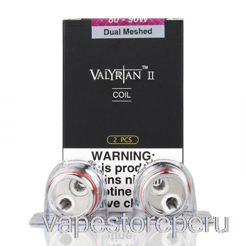Vape Recargable Uwell Valyrian Ii 2 Bobinas De Repuesto 0.14ohm Un2-2 Bobinas De Malla Dual